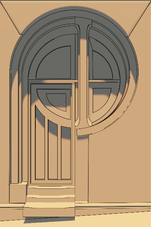 A fancy door